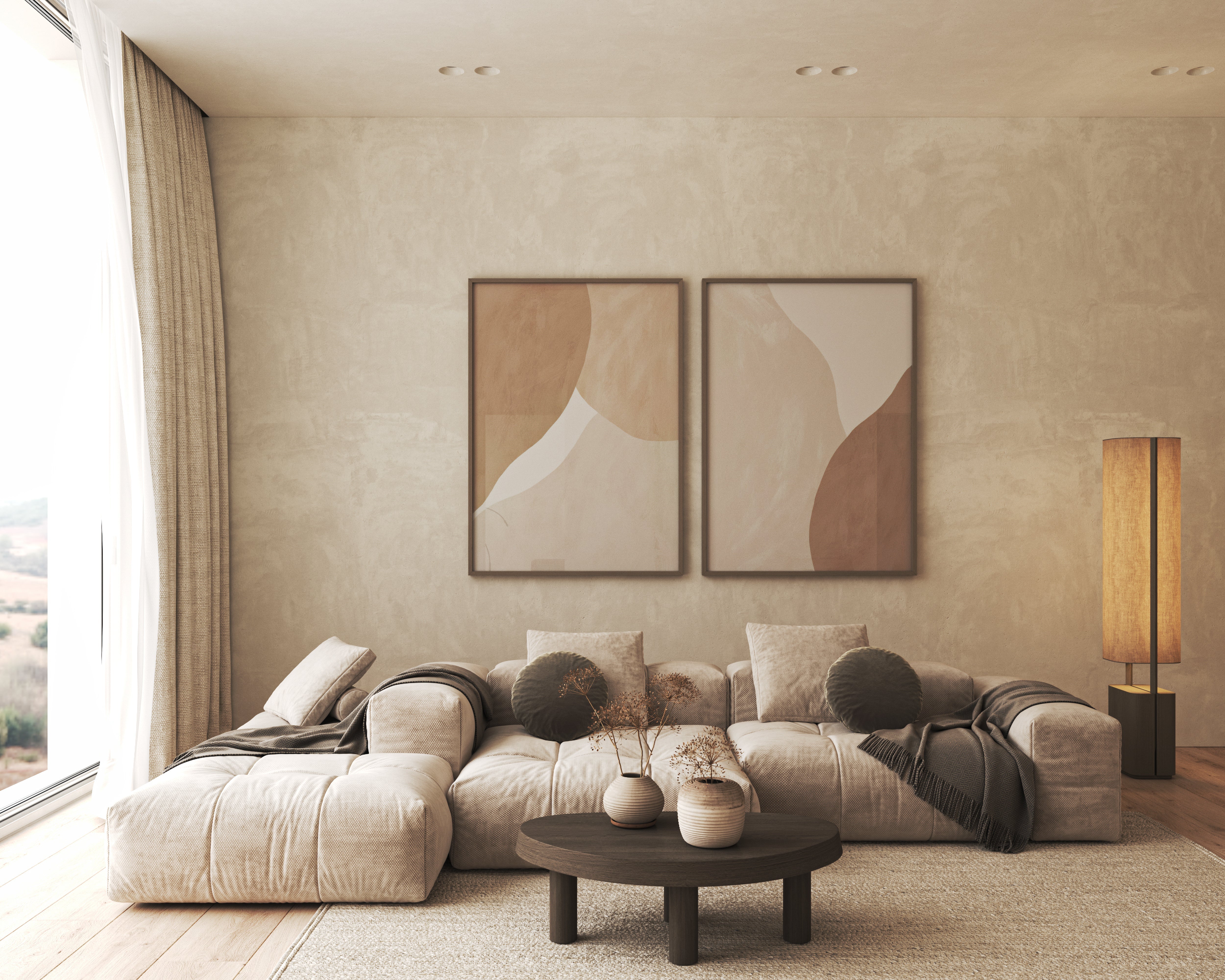 Glass - Wood Framed Art